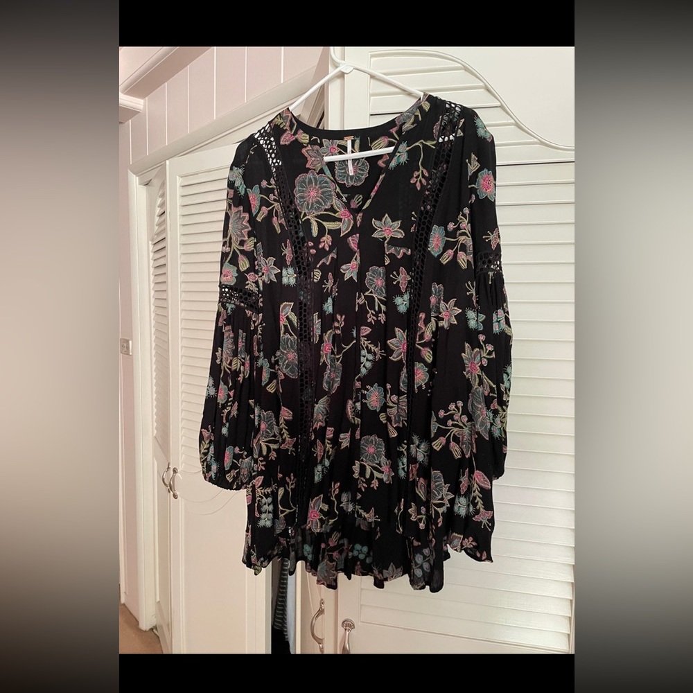 Free people floral long sleeve